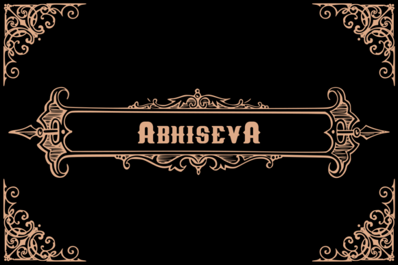 Abhiseva: A Vintage Serif Font for Digital Design