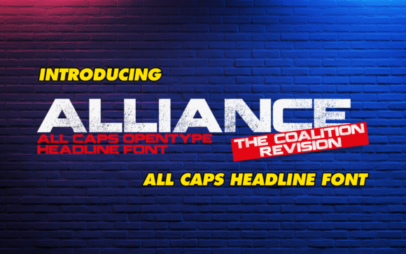Alliance: A Bold Display Font for Memorable Brands