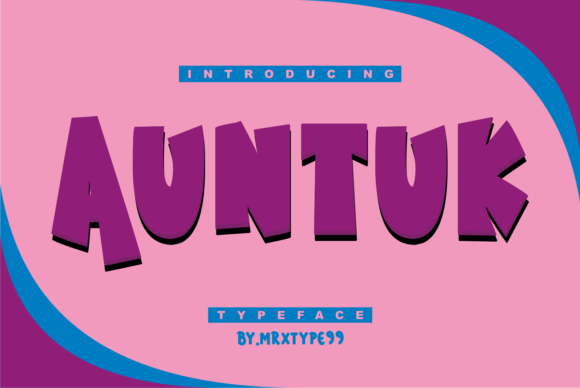 Auntuk: A Thick-Lettered Display Font for Editorial Calm and Clarity