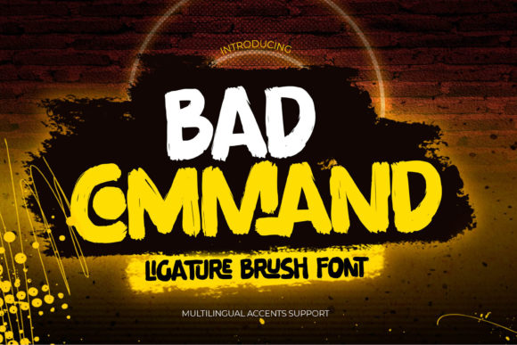 Bad Command Display Font for Bold, Signature-Making Designs