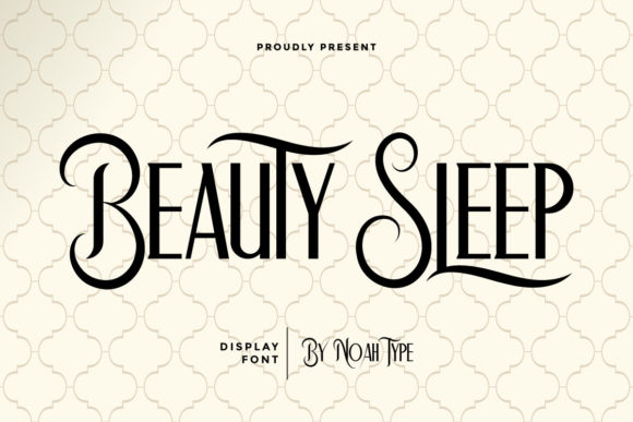 Beauty Sleep Display Font for Elegant Digital Branding