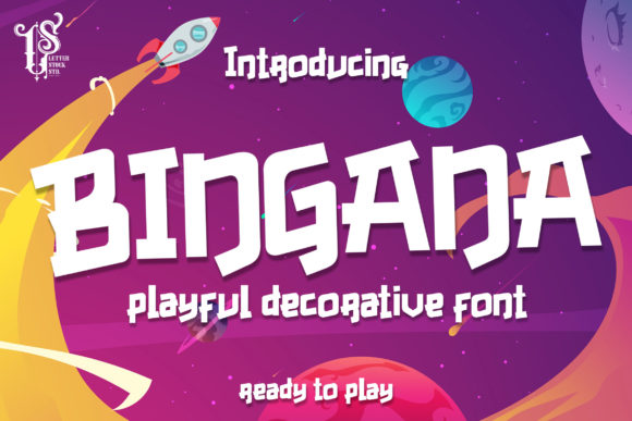 Bingana: A Hand-Crafted Display Font for Playful Campaign Headlines