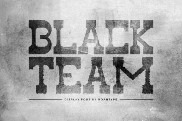 Black Team Free Download: A Western Display Font Worth Trying