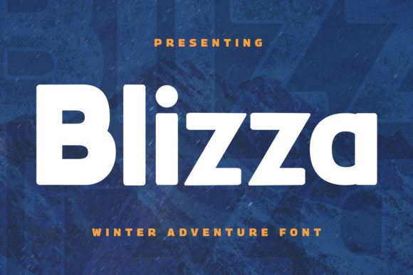 Blizza: A Thick & Neat Display Font for Campaign Design