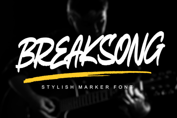 Breaksong: A Brushed Display Font with Urban Edge