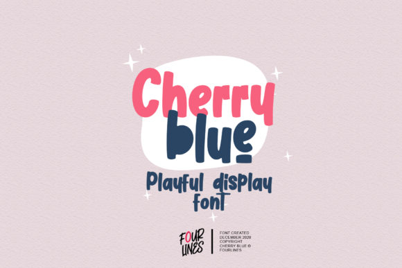 Cherry Blue: A Sweet Display Font for Playful Branding