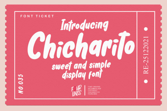 Chicharito: A Thick Lettered Display Font for Campaigns