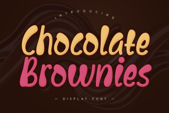 Chocolate Brownies: A Chic Display Font for Handmade Projects