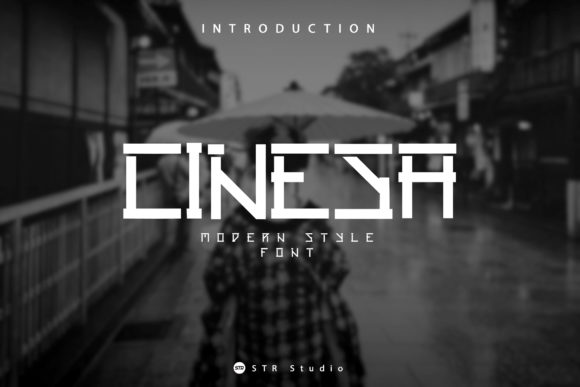 Cinesa Modern Geometric Display Font for Web Creators