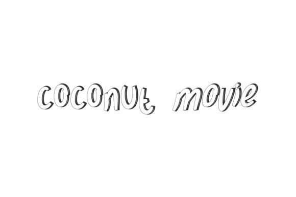 Coconut Movie Display Font for Handmade Branding & Printables