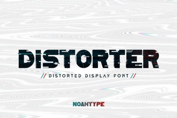 Distorter: A Bold Distorted Display Font for Branding