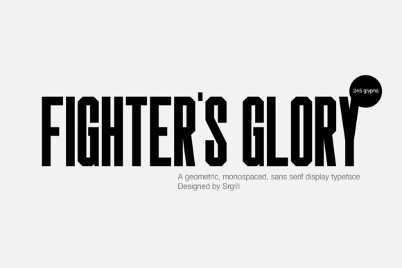 Fighters Glory Font Review: A Bold Display Typeface for Designers