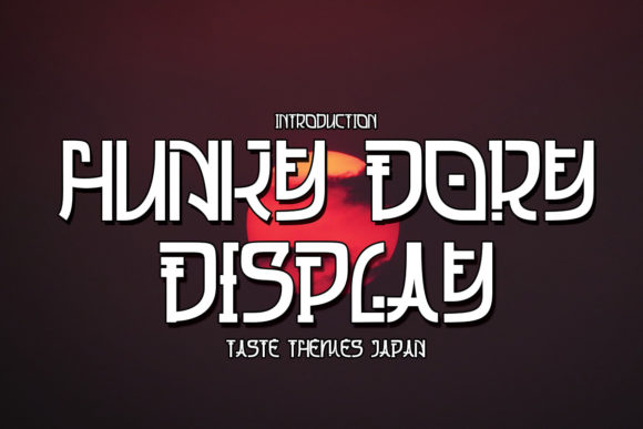 Hungky Dory Display Font for Bold Asian-Themed Web Design