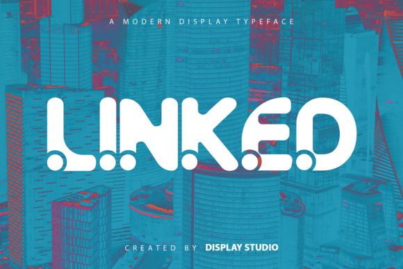 Linked Font: Bold Modern Display for Brand Logos & Creative Projects