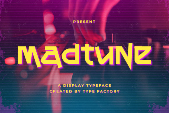 Madtune Display Font for Futuristic Handmade Projects