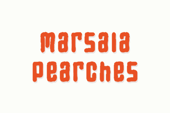 Marsala Pearches: A Natural Display Font for Elegant Digital Typography
