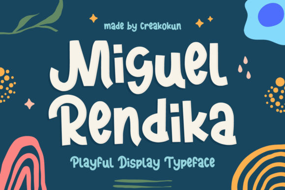 Miguel Rendika: A Playful Bold Display Font for Web Creators