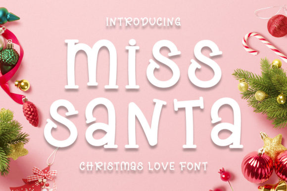 Miss Santa: A Chic Display Font for Editorial Design
