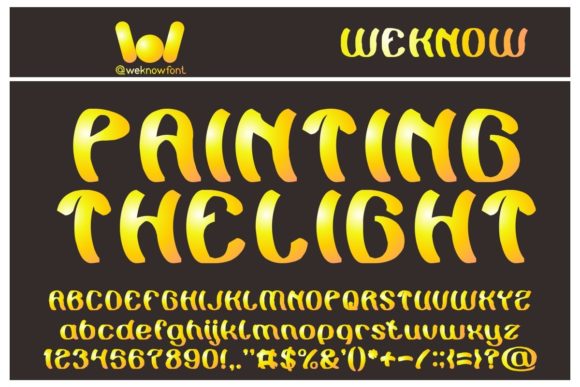 Painting the Light Font for Handmade Branding & Display Fonts