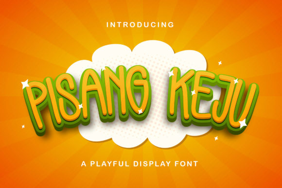 Pisang Keju: A Playful Display Font for Creative Branding