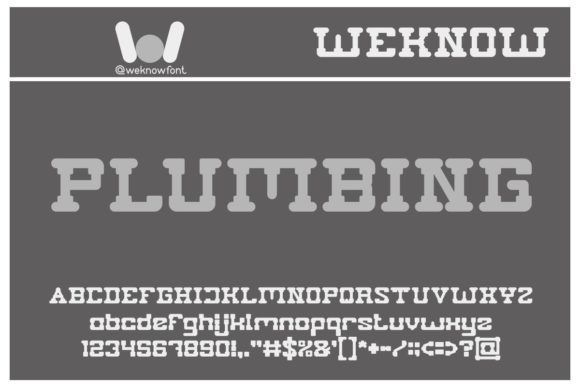 Plumbing: A Fancy Display Font for Bold Campaign Headlines