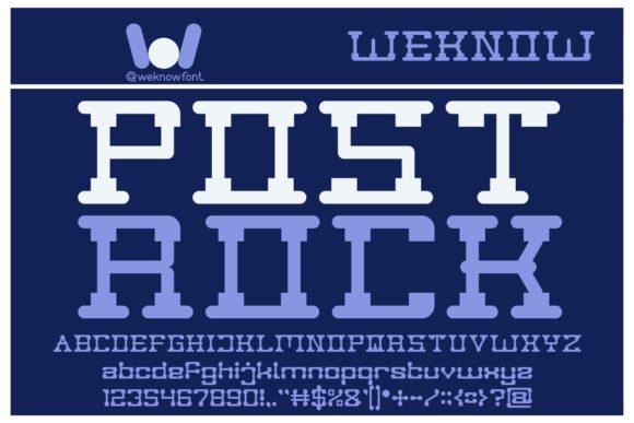 Post Rock Display Font for Bold Marketing Visuals