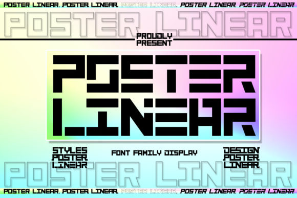 Poster Linear Font: A Futuristic Sans Serif for Modern Branding