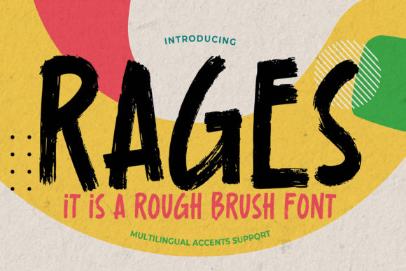 Rages: A Rough Display Font for Bold Creative Projects