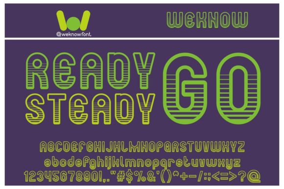 Ready Steady Go: A Fancy Display Font for Creative Crafters