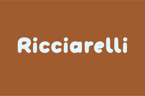 Ricciarelli: A Natural Display Font for Thoughtful Editorial Design