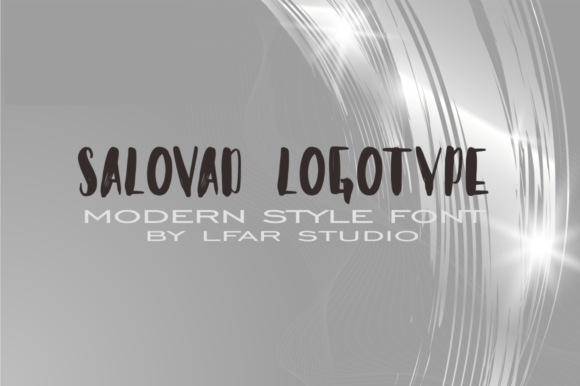 Salovad – A Trendy Display Font for Craft and Product Design