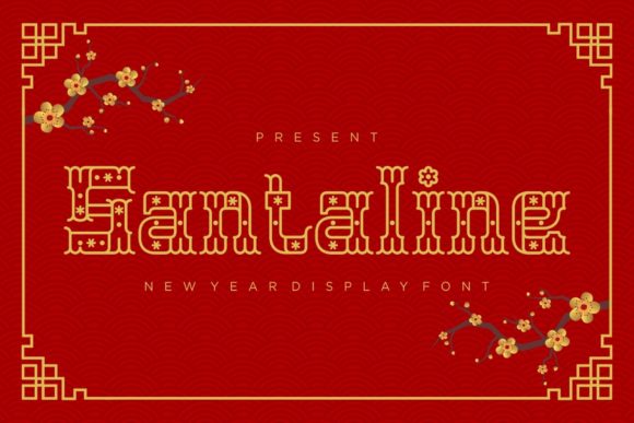 Santaline: A Western-Inspired Display Font for Editorial Design