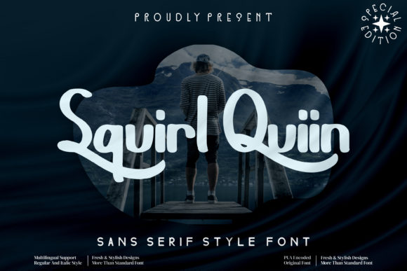 Squirl Quiin Display Font for Elegant Handmade Branding