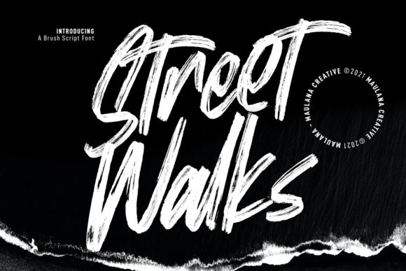 Street Walks Display Font for Editorial Design