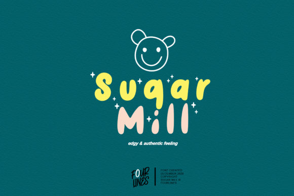 Sugar Mill: A Relaxed Display Font for Friendly Web Design