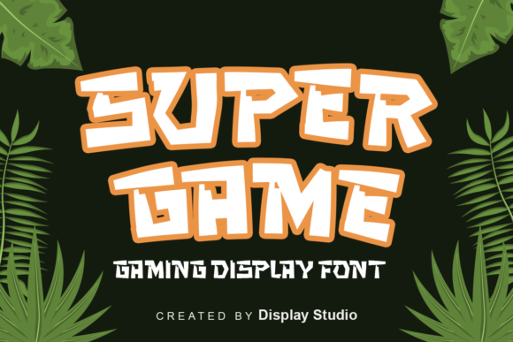 Super Game: A Cool and Bold Display Font for Modern Web Design