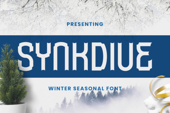 Synkdive: A Bold Display Font for Modern Branding Projects