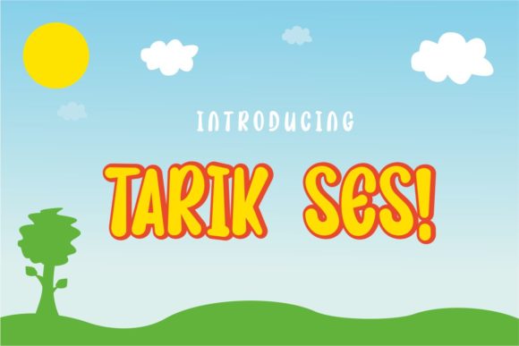 Tarik Ses: A Fun Display Font for Creative Campaigns