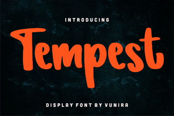 Tempest: A Playful Display Font for Campaign Design