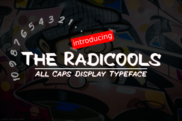 The Radicools: A Bold All Caps Display Font for Urban Branding