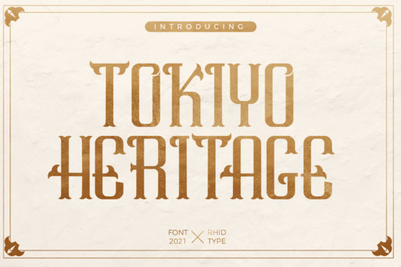 Tokiyo Heritage: A Display Font for Refined Editorial Design