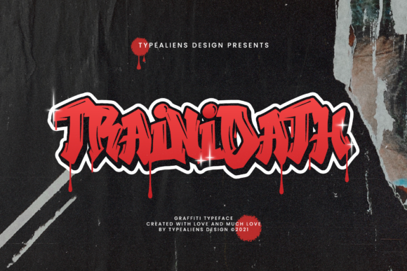 Trainidath: A Cool Graffiti Display Font for Bold Branding