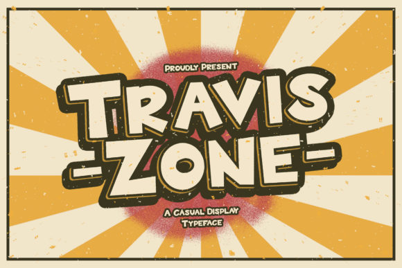 Travis Zone – A Playful Display Font for Campaign Design