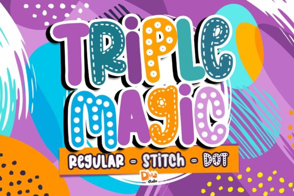 Triple Magic: A Fun Display Font for Small Business Branding