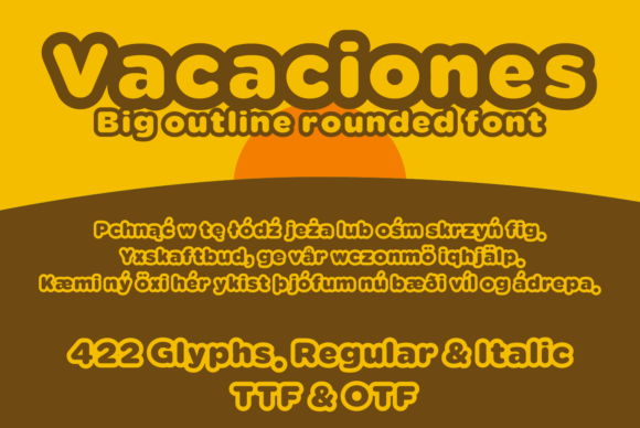 Vacaciones Display Font for Professional Branding