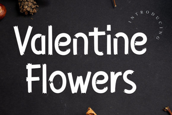 Valentine Flowers: A Cool Display Font for Brand Design