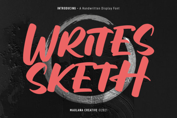 Writes Sketh Brushed Display Font for Business Branding