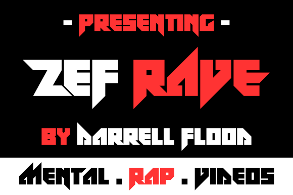 Zef Rave: A Futuristic Display Font for Bold Editorial Headlines